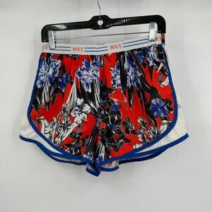 Nike Womens Size M Dry Fit Running Shorts Floral Print Athleisure‎ Y2K Liner
